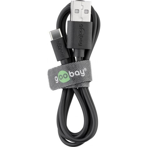 Goobay | USB-C cable | Male | 4 pin USB Type A | Male | Black | 24 pin USB-C | 0.1 m - 3